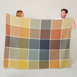 Trendy Modern colour block Fleece Blanket