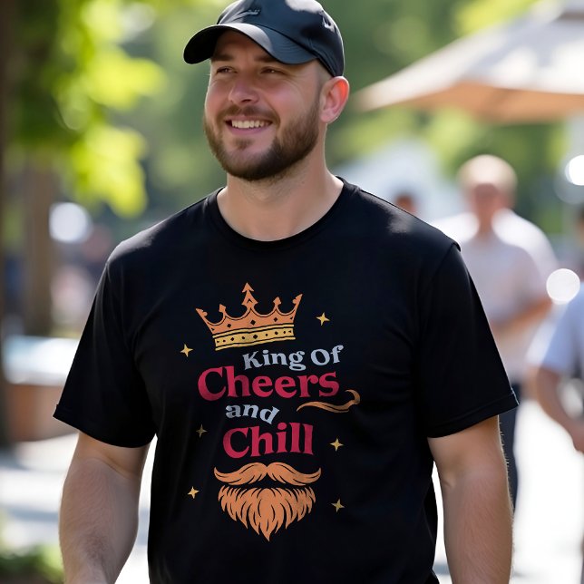 Trendy Modern Colourful Funny King Quote Typograph T-Shirt (Creator Uploaded)