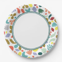 Trendy Modern Colourful Organic Patterned Green Lr