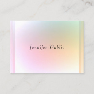 Trendy Modern Colourful Template Elegant Design Business Card