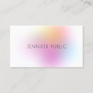 Trendy Modern Colourful Template Professional Business Card