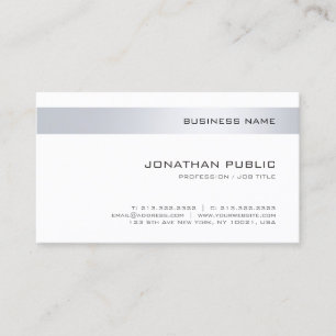 Trendy Modern Company Elegant Simple Template Business Card