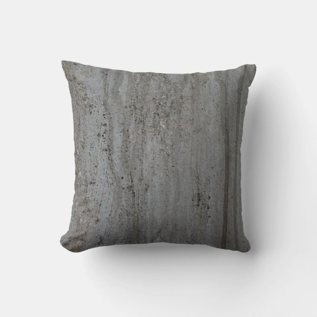 Trendy Modern Creation Grey Wall Abstract Cushion (Front)