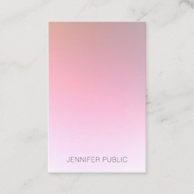 Trendy Modern Creative Colorful Design Template Business Card (Front)