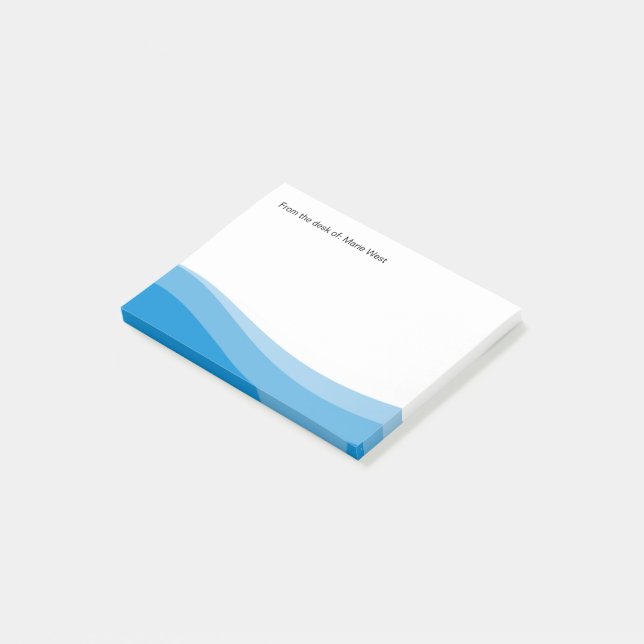Trendy Modern Custom Sticky Notepads (Angled)