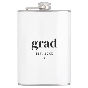 Trendy Modern Customized Graduation Gift Grad  Hip Flask