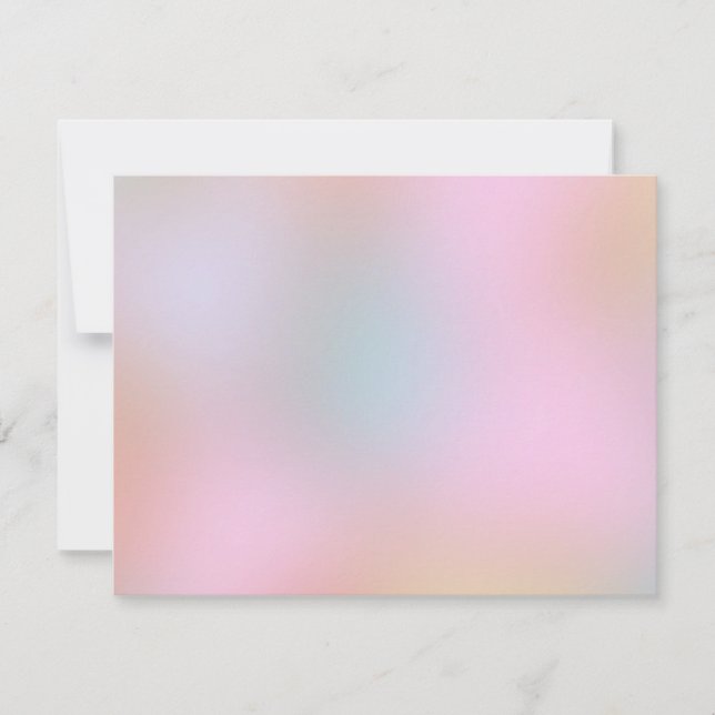 Trendy Modern Elegant Colours Blank Template (Front)