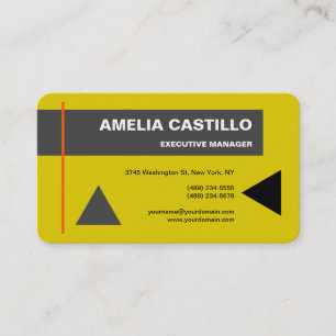 Trendy Modern Elegant Contemporary Business Card