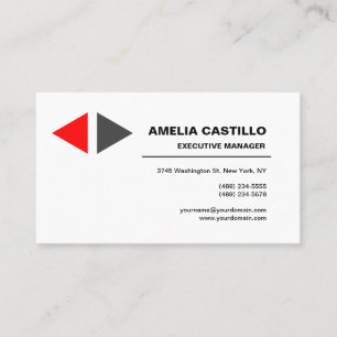 Trendy Modern Elegant Contemporary Minimalist Business Card