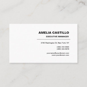 Trendy Modern Elegant Contemporary Minimalist Business Card