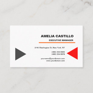 Trendy Modern Elegant Contemporary Minimalist Business Card