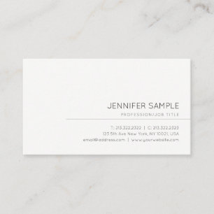 Trendy Modern Elegant Minimalistic Professional Business Card