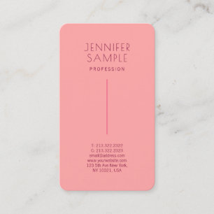 Trendy Modern Elegant Premium Silk Rounded Business Card