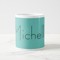 Trendy Modern Elegant Simple Blue White