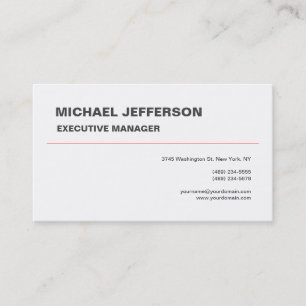Trendy Modern Elegant Simple Business Card