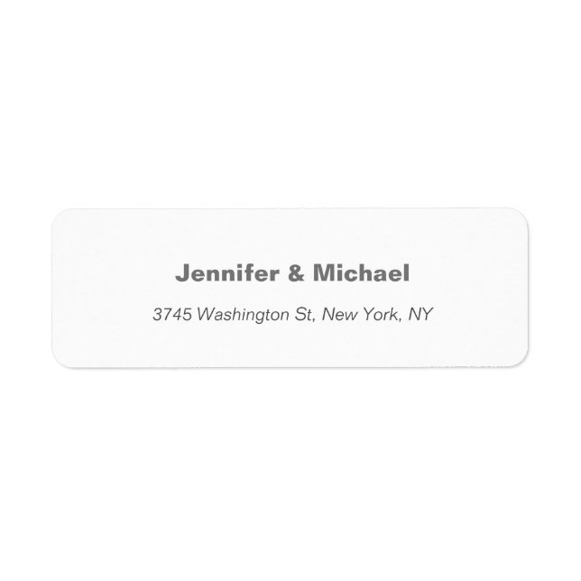 Trendy Modern Elegant Simple Minimalist Wedding (Front)
