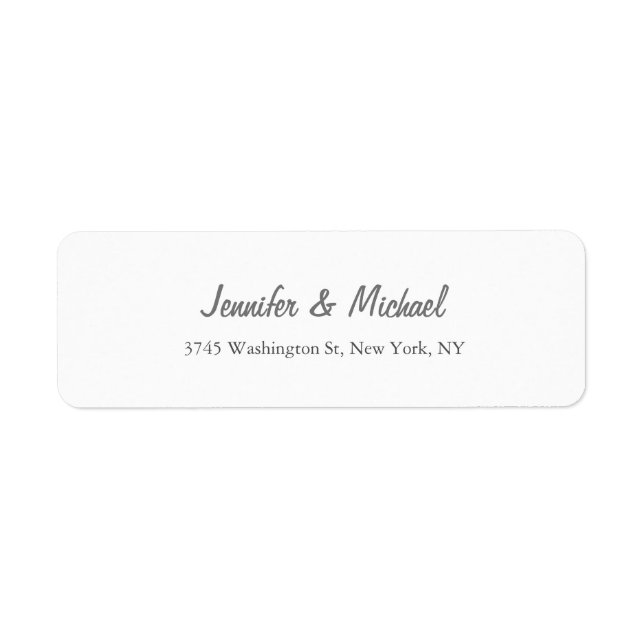 Trendy Modern Elegant Simple Minimalist Wedding (Front)