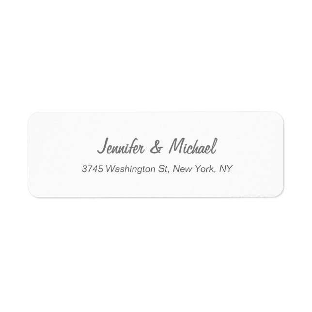 Trendy Modern Elegant Simple Minimalist Wedding (Front)
