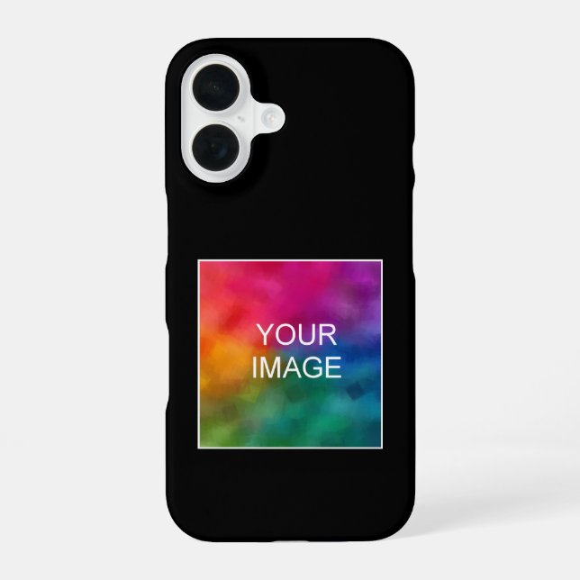 Trendy Modern Elegant Simple Template Barely There iPhone 16 Case (Back)