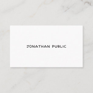 Trendy Modern Elegant Simple Template Professional Business Card