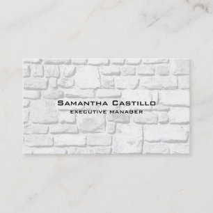Trendy Modern Elegant Wall Stones Business Card