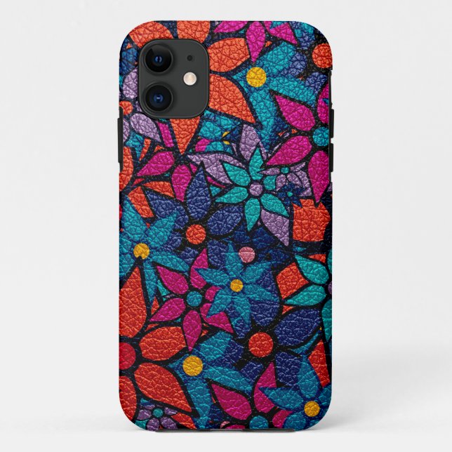 Trendy Modern Floral Pattern #2 Case-Mate iPhone Case (Back)