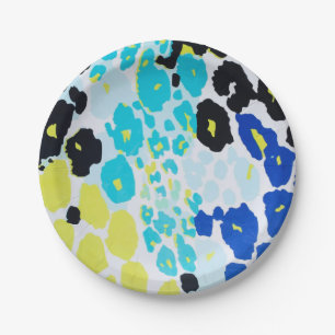 Trendy Modern Leopard Pattern Paper Plate