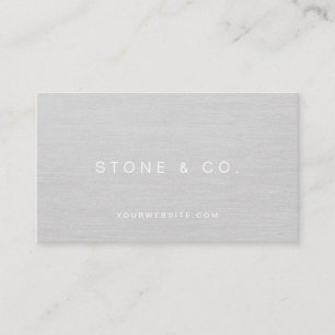 Trendy, Modern, Minimal & Sophisticated Grey Business Card