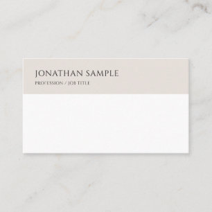 Trendy Modern Minimalist Professional Template Business Card