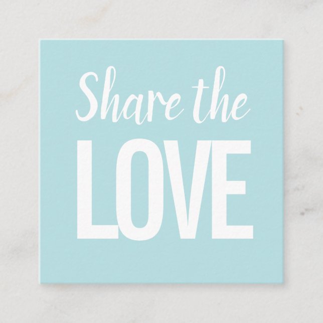 Trendy modern minimalist referral business card (Front)