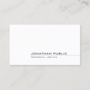 Trendy Modern Minimalist Template Professional Top Business Card