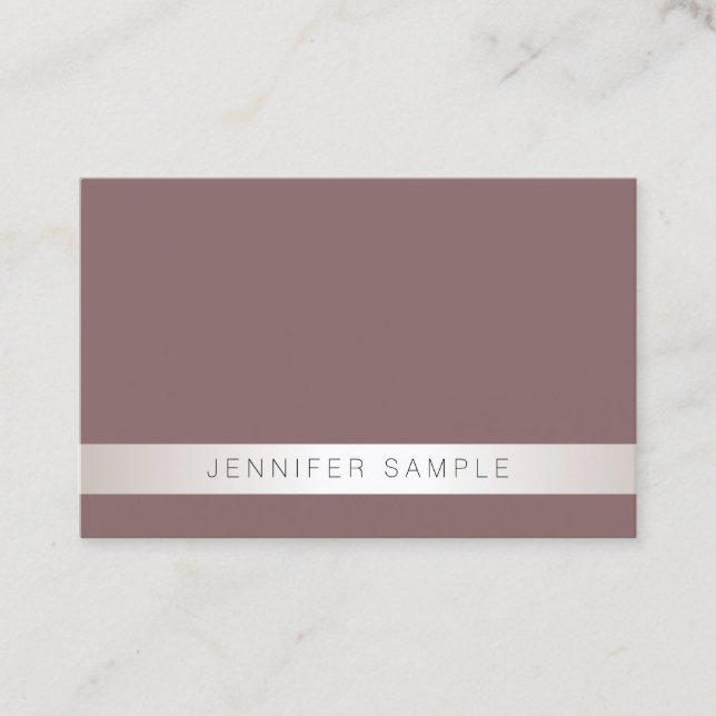 Trendy Modern Minimalist Template Salon Creative Business Card (Front)