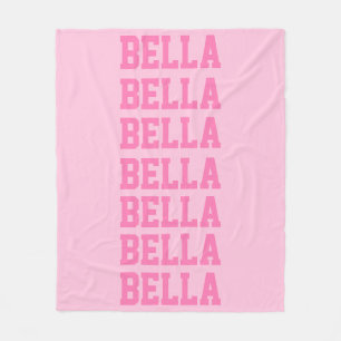 Trendy Modern Monogrammed Fleece Blanket