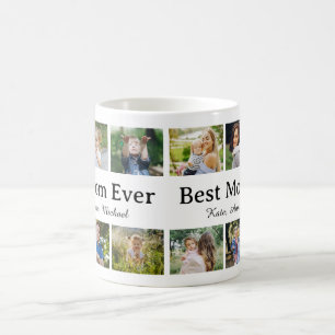 Trendy Modern Mother Best Mum Ever Keepsake Coffee Mug