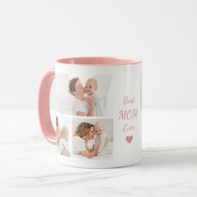 Trendy Modern Mother Best Mum Ever Keepsake  Mug (Front Left)