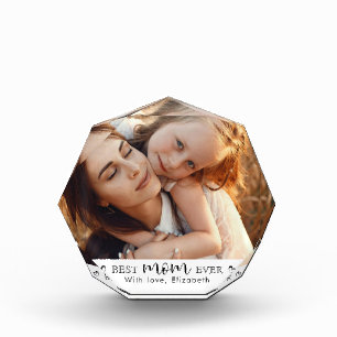 Trendy Modern Personalized  Mother’s Day Gift Photo Block
