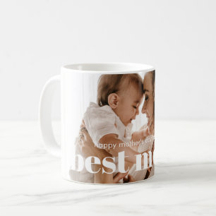 Trendy Modern Photo Best Mum Ever  Coffee Mug