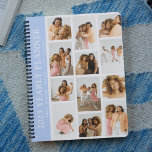 Trendy Modern Photo Grid Custom Yearly Planner<br><div class="desc">Create your own yearly planner using this trendy modern photo grid template. Simply add 12 of your favourite pictures,  change the year and customise the name and motivational quote. All colours and text can be customised to make this yearly planner unique to you.</div>