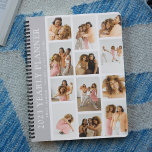 Trendy Modern Photo Grid Custom Yearly Planner<br><div class="desc">Create your own yearly planner using this trendy modern photo grid template. Simply add 12 of your favourite pictures,  change the year and customise the name and motivational quote. All colours and text can be customised to make this yearly planner unique to you.</div>