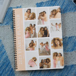 Trendy Modern Photo Grid Custom Yearly Planner<br><div class="desc">Create your own yearly planner using this trendy modern photo grid template. Simply add 12 of your favourite pictures,  change the year and customise the name and motivational quote. All colours and text can be customised to make this yearly planner unique to you.</div>