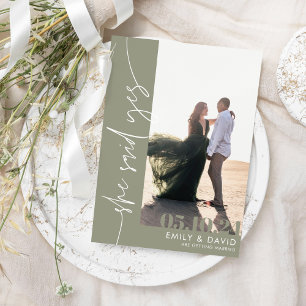 Trendy Modern Photo Save The Date