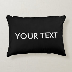 Trendy Modern Professional Custom Brand Name Black Decorative Cushion