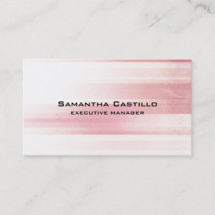 Trendy Modern Professional Pink Background Business Card