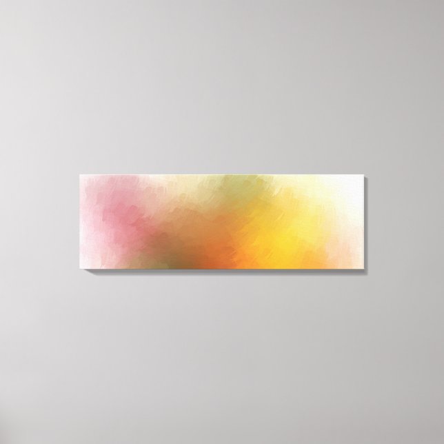 Trendy Modern Red Yellow Pink Green Blue Purple Canvas Print (Front)