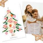 trendy modern & retro tree christmas 1 photo flat holiday card<br><div class="desc">***this design is part of a christmas holiday collection*** _______________________ this design template is fully editable and customisable by you the customer - click personalise further button if you with to move, add, delete or make major changes to the design _______________________ *if you have any DESIGN questions or need more...</div>