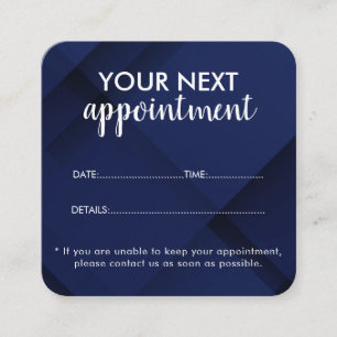 Trendy Modern Salon Appointment Reminder Card