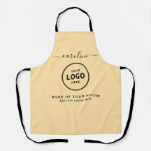 Trendy Modern Salon Logo Apron