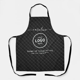 Trendy Modern Salon Logo Apron