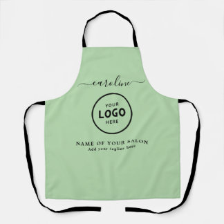 Trendy Modern Salon Logo Apron