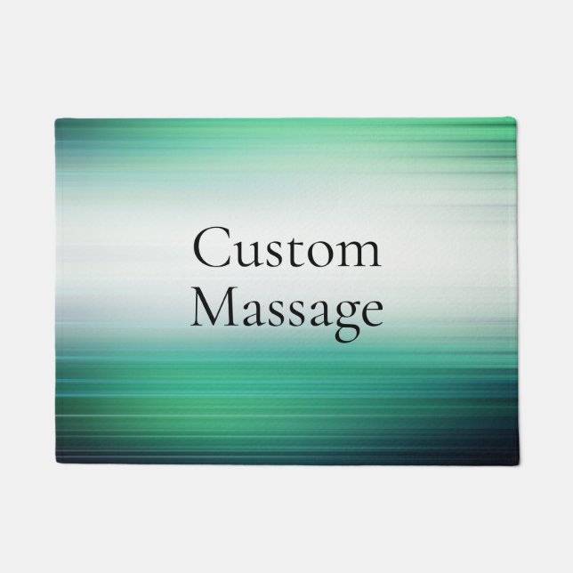 Trendy Modern Simple Custom Massage Doormat (Front)
